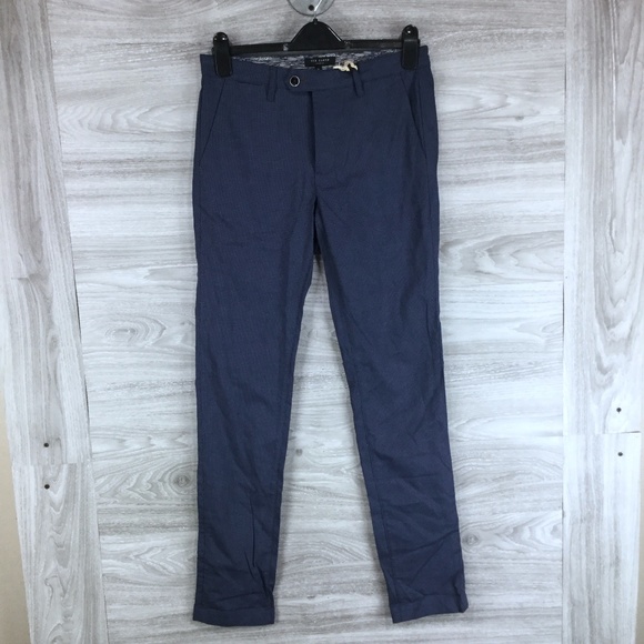 Ted Baker London Mini Design Slim Fit Trousers - Picture 3 of 7